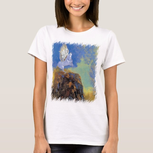 Odilon Redon Pegasus - Greek Mythology Symbolism T-Shirt (Front)