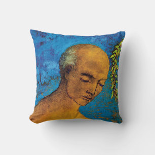 Odilon Redon The Crown - Fine Art Symbolism Cushion