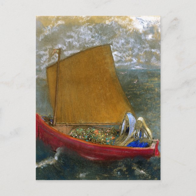 Odilon Redon The Yellow Sail Postcard (Front)