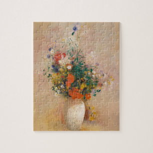 Odilon Redon: Vase of Flowers (Pink Background) Jigsaw Puzzle