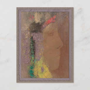 Odilon Redon Woman with flowers CC0085 Postcard
