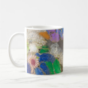 Odilon Redon's abstract flower background. Coffee Mug