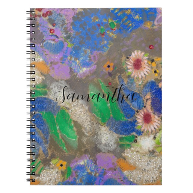Odilon Redon's abstract flower background. Notebook (Front)