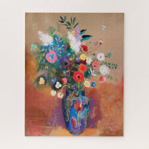 Odilon Redon's painting, Bouquet of Flowers, Jigsaw Puzzle