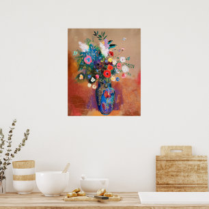 Odilon Redon's painting, Bouquet of Flowers, Poster