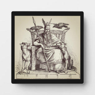 Odin All Father Norse God Viking Altar Plaque