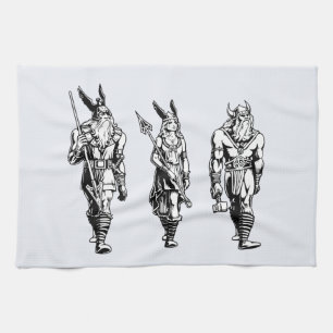 Odin, Freyja & Thor Tea Towel