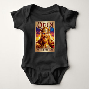 ODIN, MY SPIRIT IN MY HEART. BABY BODYSUIT