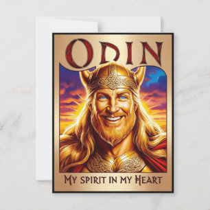 ODIN, MY SPIRIT IN MY HEART. POSTCARD