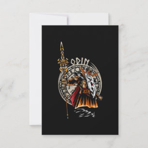 Odin Norse Mythology Valhalla Viking Card