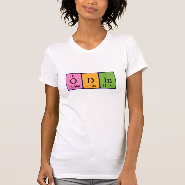 Odin periodic table name shirt (Front)