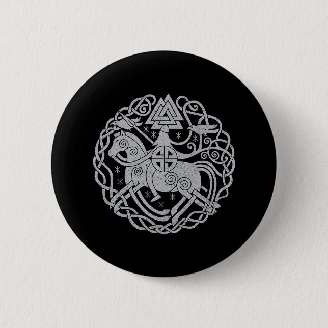 Odin Pin/Badge 6 Cm Round Badge (Front)