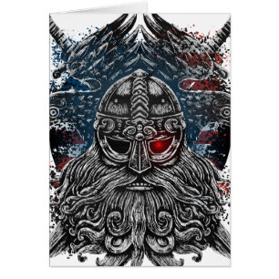Odin ravens and swords Viking Mythology USA flag