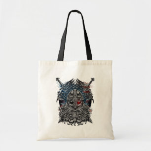 Odin ravens and swords Viking Mythology USA flag Tote Bag