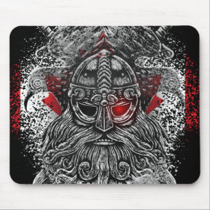 Odin ravens swords Viking Mythology Canada flag Mouse Mat