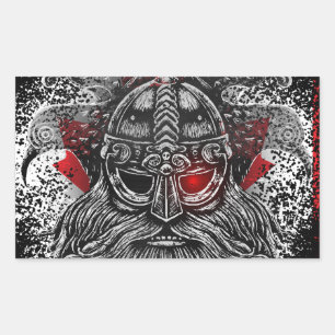Odin ravens swords Viking Mythology Canada flag Rectangular Sticker