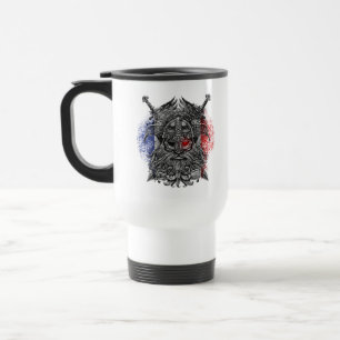 Odin ravens swords Viking Mythology France flag Travel Mug