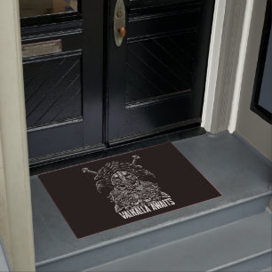 Odin ravens Viking Mythology Valhalla awaits Doormat