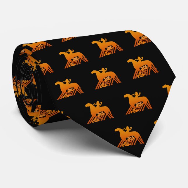 Odin Riding on Sleipnir Viking Mythology Tie (Rolled)