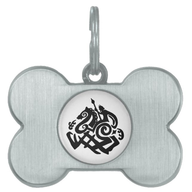 Odin Riding Sleipnir Dog tag (Front)