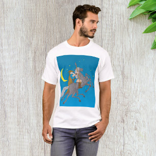 Odin Riding Sleipnir Norse Mythology Viking God  T-Shirt