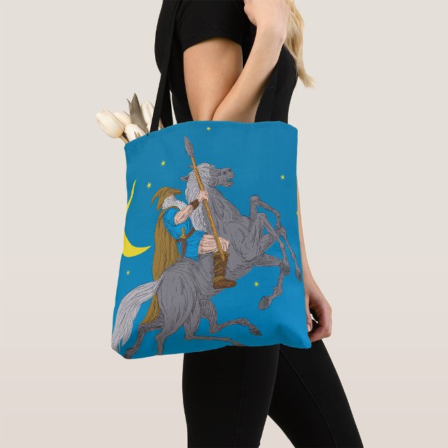 Odin Riding Sleipnir Norse Mythology Viking God  Tote Bag (Creator Uploaded)