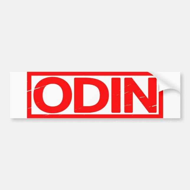 Odin Stamp Bumper Sticker (Front)
