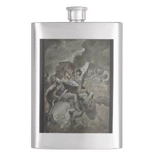 Oding Battles Fenrir Hip Flask