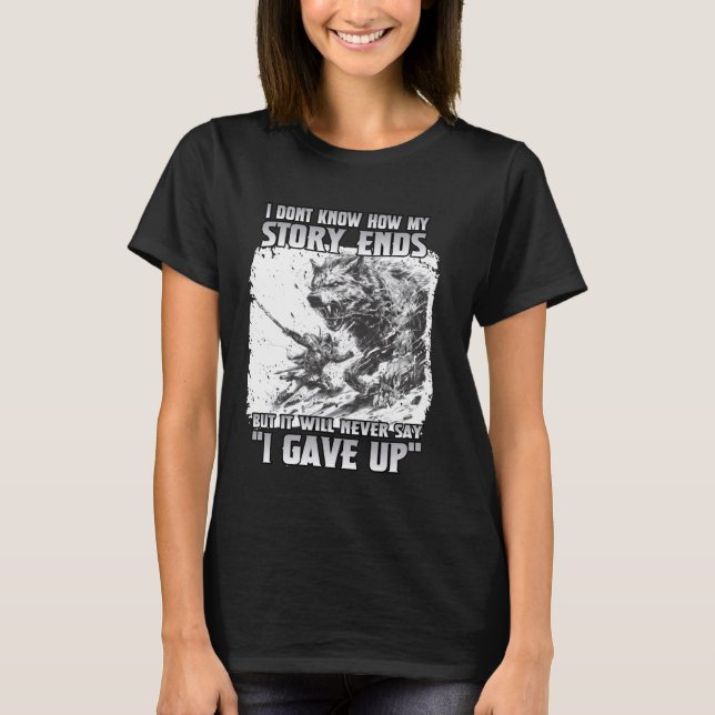 Odin's Ragnarök T World fire motif Viking T Fenris T-Shirt (Front)