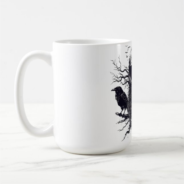 Odin's Whisper: Viking Spirit Invocation Coffee Mug (Left)