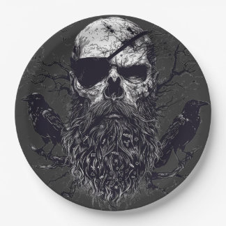 Odin's Whisper: Viking Spirit Invocation Paper Plate