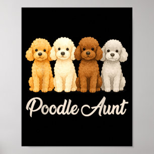 Odle Aunt Cute Dog Lover Gift Funny Women Puppy Ow Poster