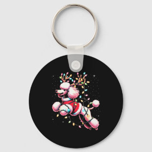Odle Santa Christmas Tree Lights, Funny Ugly Pajam Key Ring