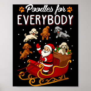 Odles Christmas Dog Mom Men Women Kids Funny Odle  Poster