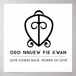 Odo Nnyew Fie Kwan Power of Love Symbol Poster