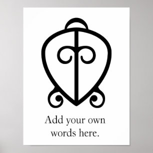 Odo Nnyew Fie Kwan Power of Love Symbol Poster