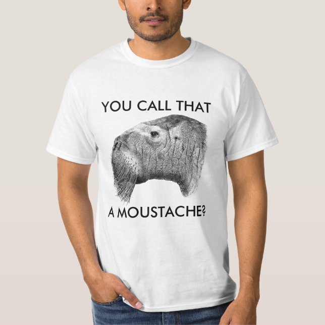 Odobenus rosmarus - Moustache T-Shirt (Front)