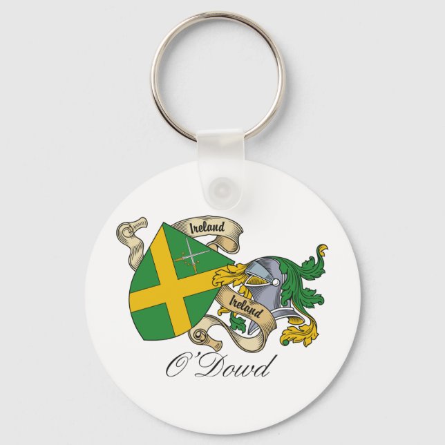 O'Dowd Family Crest Key Ring (Front)