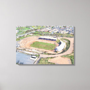 Odsal Stadium, Bradford Aerial Art Canvas Print