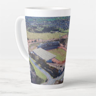 Odsal Stadium, Bradford Aerial Artwork Postcard Latte Mug