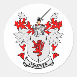 O'DWYER Coat of Arms Classic Round Sticker