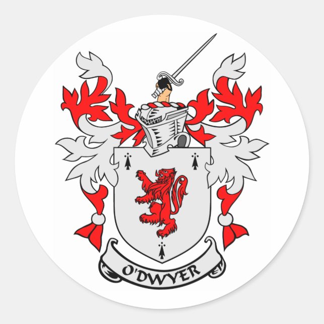 O'DWYER Coat of Arms Classic Round Sticker (Front)