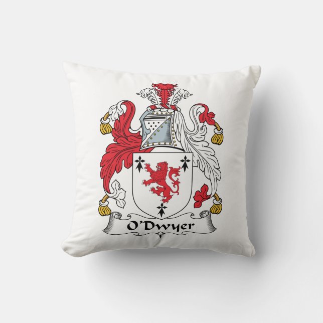O'Dwyer Family Crest Cushion (Front)