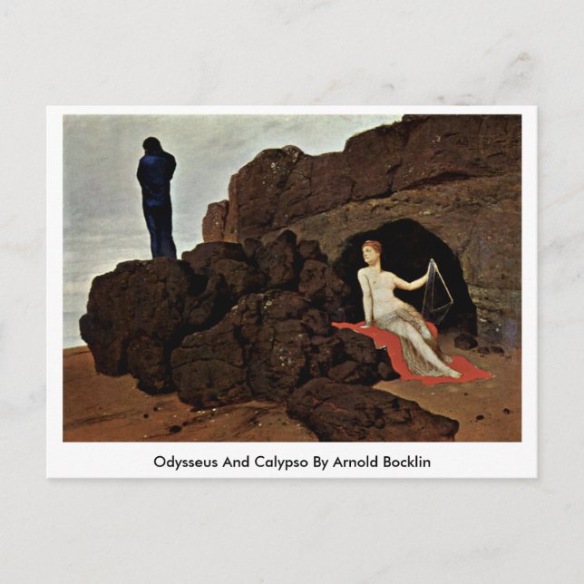 Odysseus And Calypso By Arnold Bocklin Postcard (Front)