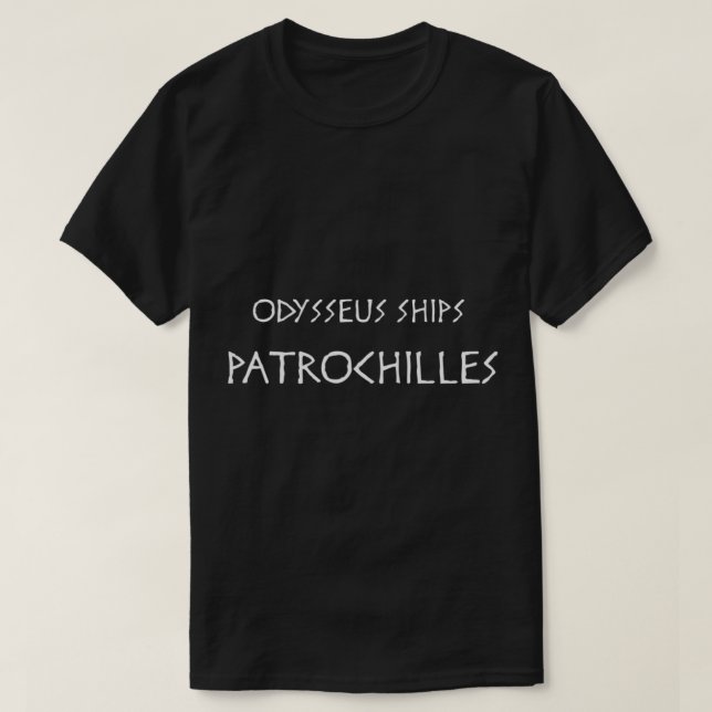 Odysseus Ships Patrochilles  Fitted V-Neck  T-Shirt (Design Front)