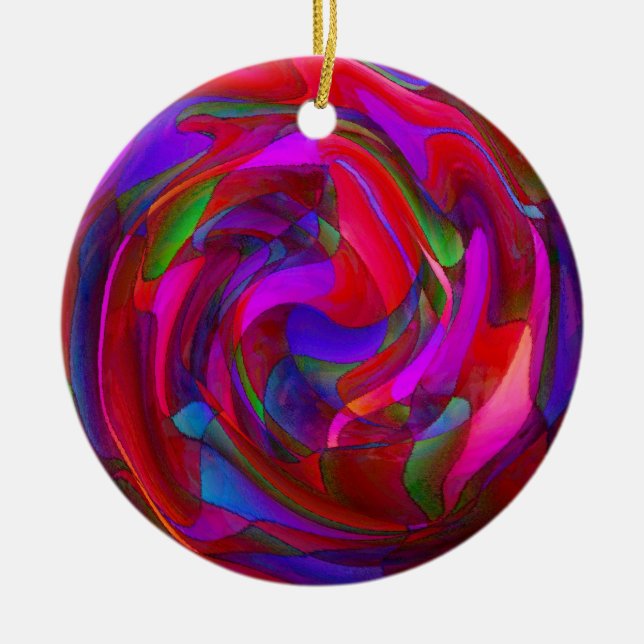 Odyssey of the Mind Ceramic Tree Decoration (Front)