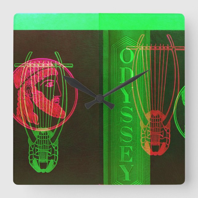 Odyssey Square Wall Clock (Front)