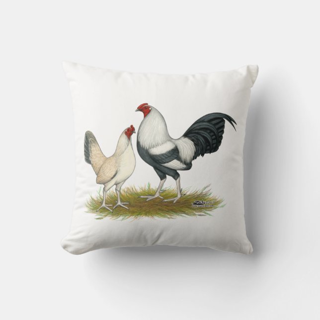 OE Game Blue Silver Wheaten Cushion (Front)