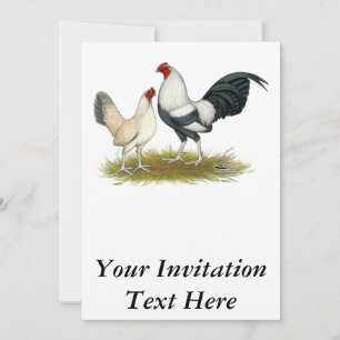 OE Game Blue Silver Wheaten Invitation