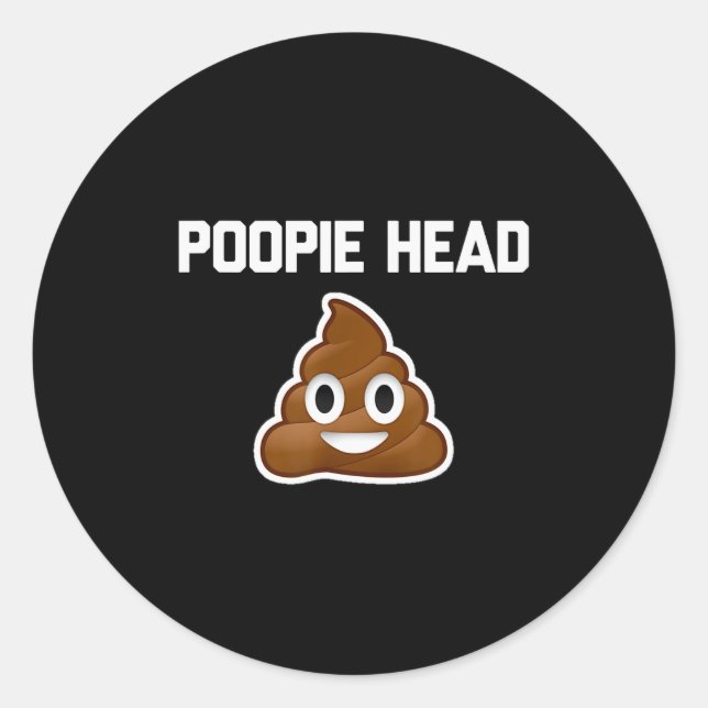 Oe Head Sarcastic Novelty Funny Op Shirts  Classic Round Sticker (Front)